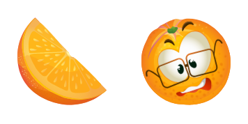 Orange cute cursor