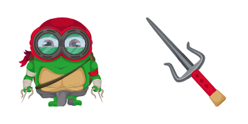 Minion Ninja Turtle Character cute cursor