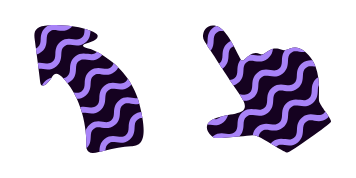 The Purple Waves cute cursor