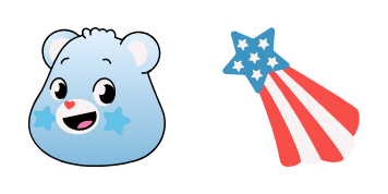 America Cares Bear cute cursor