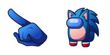 Among Us Sonic Character cute cursor