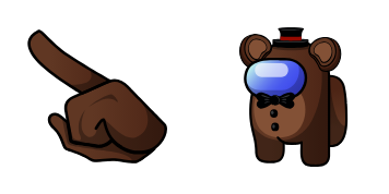 Among Us Toy Freddy Character cute cursor