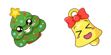 Christmas Tree and Bell cute cursor