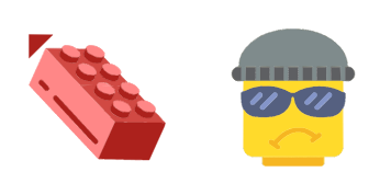 LEGO RED AND YELLOW cute cursor