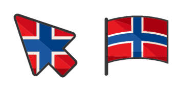 Norway cute cursor