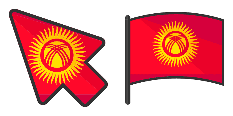 Kyrgyzstan cute cursor