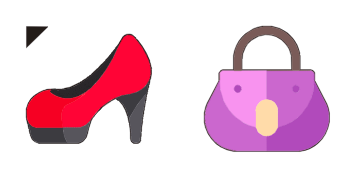 Shoes and handbag cute cursor