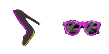 Shoes and sunglasses cute cursor