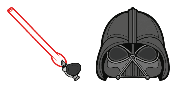 Darth Vader Star Wars cute cursor