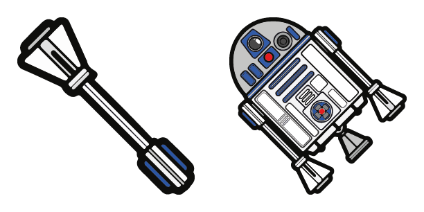 Droid R2-D2 Star Wars cute cursor