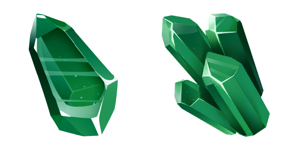 Green Emerald Gam Stone cute cursor