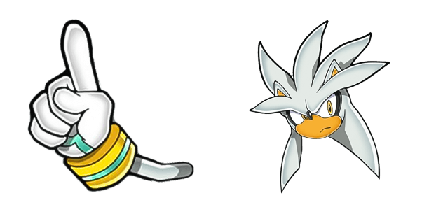 Silver the Hedgehog Sonic cute cursor