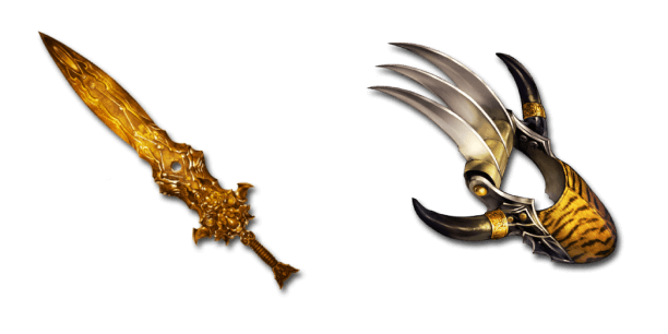 Golden Tiger Sword Fantasy cute cursor