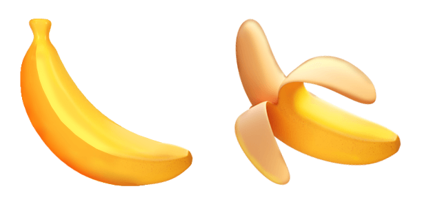 Banana 3D Emoji cute cursor