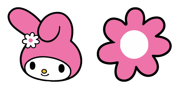 My Melody Pink Flower Hello Kitty cute cursor