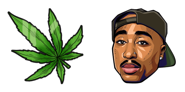 2Pac Marijuana Hip-Hop Rappers cute cursor