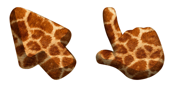 Giraffe Animal Skin Texture cute cursor