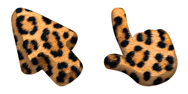 Leopard Animal Skin Texture cute cursor
