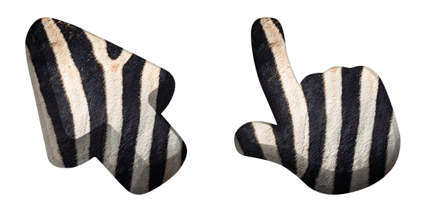 Zebra Animal Skin Texture cute cursor
