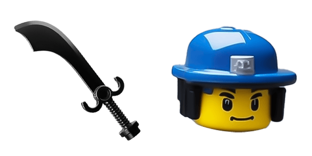 Blue Helmet Lego cute cursor