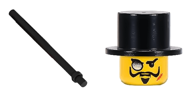 Lord Sam Sinister with Black Top Hat Lego cute cursor