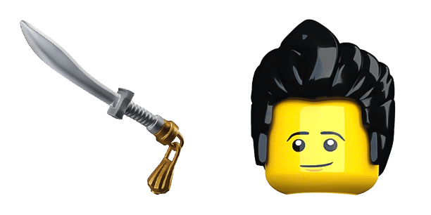 Man Hair Swept Back Lego cute cursor