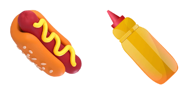 Hot Dog And Sauce Eats And Drinks cute cursor