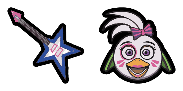 Glamrock Chica Five Nights at Freddy’s cute cursor