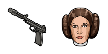 Star Wars Princess Leia & Satine’s Lament Blaster cute cursor