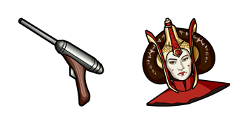 Star Wars Padme Amidala & Royal Blaster Pistol cute cursor