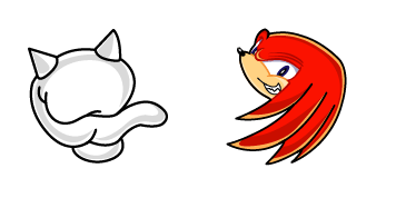 Sonic Knuckles the Echidna cute cursor