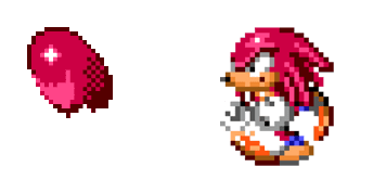 Sonic Triple Trouble Knuckles the Echidna Animated cute cursor