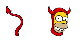 The Simpsons Evil Homer cute cursor