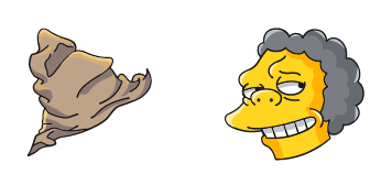 The Simpsons Moe Szyslak & Bar Rag cute cursor