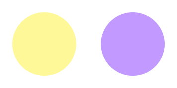 Yellow & Purple Circle cute cursor