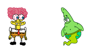 Spongebob Zombie & Ghost Patrick cute cursor