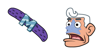SpongeBob Mermaid Man & Belt Animated cute cursor