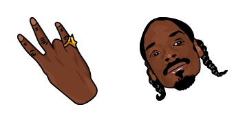 Snoop Dogg & Gang Sign cute cursor