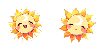 Cute Smiling Sun Animated cute cursor