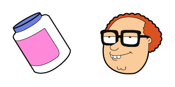 Family Guy Mort Goldman & Pill Bottle cute cursor