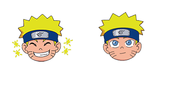 Funny Naruto Head Animated cute cursor