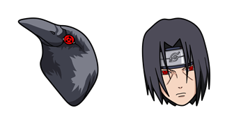 Naruto Itachi Uchiha & Crow cute cursor