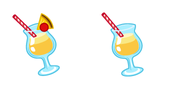 Summer Cocktail Animated cute cursor
