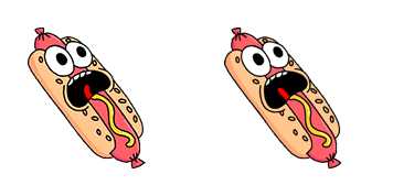 Funny Hot Dog Animated cute cursor