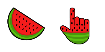 Watermelon Animated cute cursor