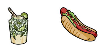 Mojito & Hot Dog cute cursor