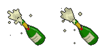 Champagne Pixel Animated cute cursor
