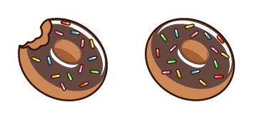 Brown Donut Animated cute cursor