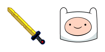 Adventure Time Finn & Finn’s Sword cute cursor