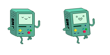Adventure Time BMO Dancing Pixel Animated cute cursor